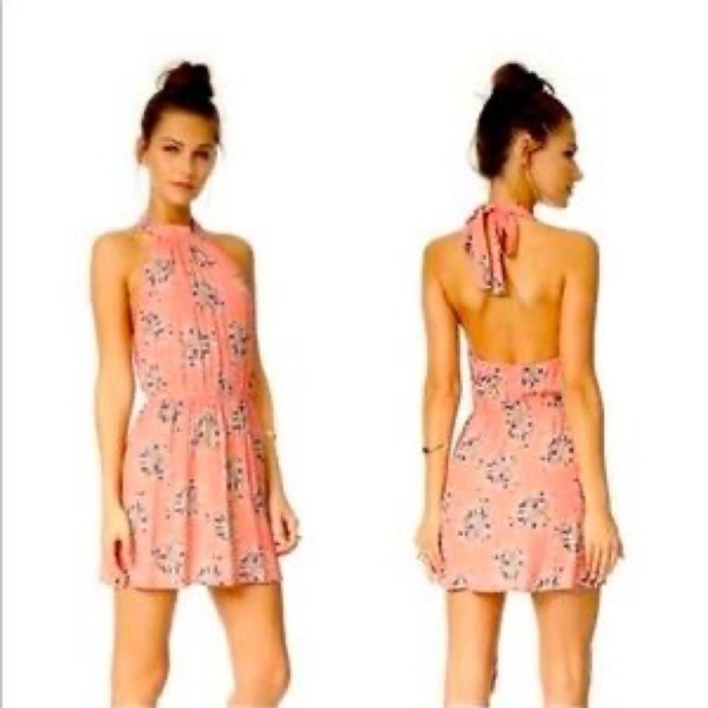 Halter Poppy Mini Dress FLYNN SKYE